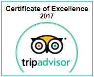 TripAdvisor Certificate of Excellence 2017